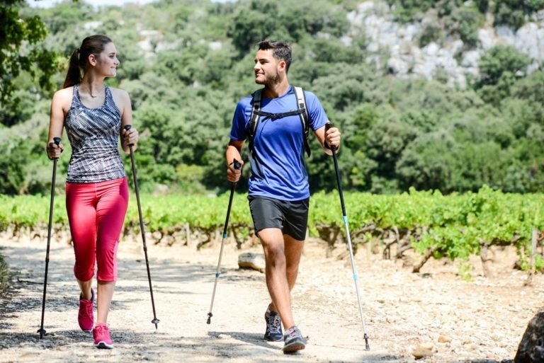 How would a trekking pole help concerning stability?