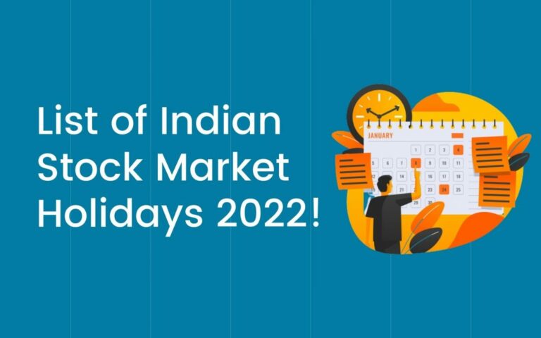 Indian Stock Market Holidays List 