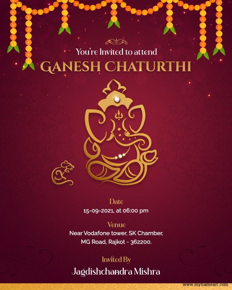 Ganpati Invitation Messages for Friends
