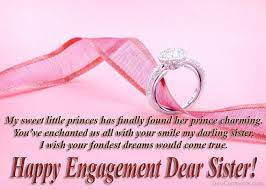 ENGAGEMENT MESSAGES FOR SISTER