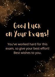GOOD LUCK FOR EXAM MESSAGES